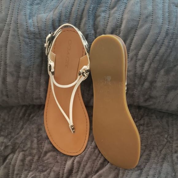 COACH Womens Clarkson Open Toe Casual Slingback - Picture 2 of 4